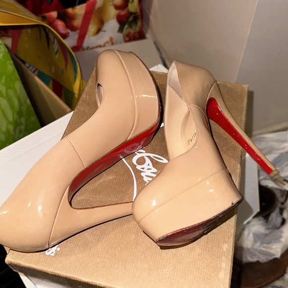 Christian louboutin Bianca 140mm nude 37.5 - Picture 7 of 8